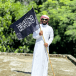 কালো (৩x ১.৬ ফিট) ১ পিস কালেমা পতাকা