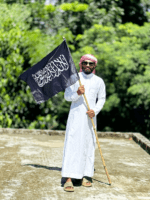 কালো (৩x ১.৬ ফিট) ১ পিস কালেমা পতাকা