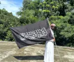 কালো (৫ x ৩ ফিট) ১ পিস কালেমা পতাকা