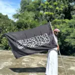 কালো (৫ x ৩ ফিট) ১ পিস কালেমা পতাকা